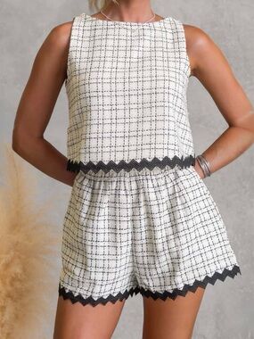 Petal & Pup Matching Set Top/SM Short/LG Brunch Outfit Vacation Chic Summer NWT